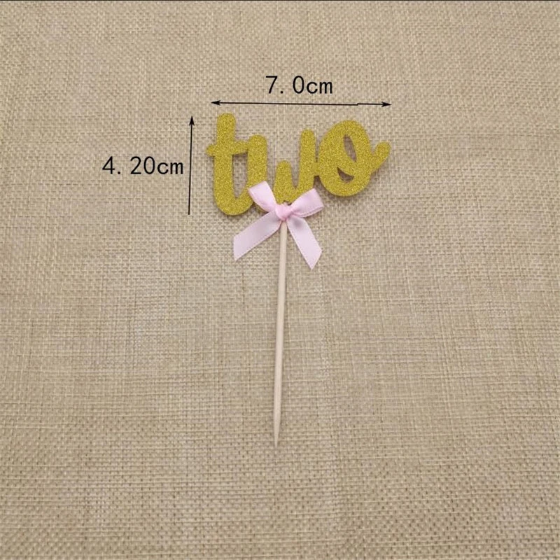 Chicinlife 10 шт. 2 года торт на день рождения капкейк Топпер Baby Shower мальчик девочка й