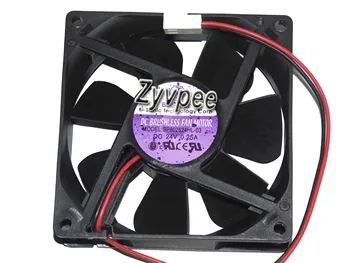 

SP802524HL-03 8025 24V 0.25A 4000RPM 52.5CFM 2 Wires 2 Pins Sleeve bearing Cooling fan,8cm case fan