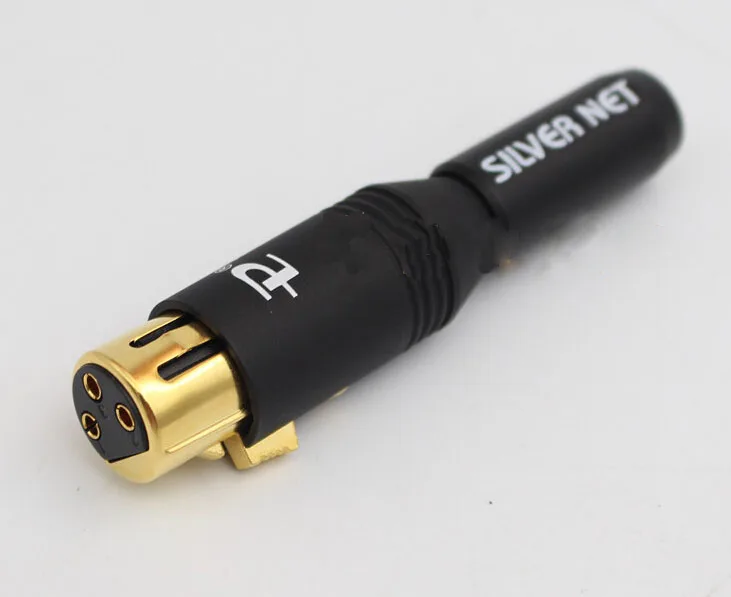 2pcs 1pair pailiccs palicc Copper Self locking head balanced female and male XLR connector plug