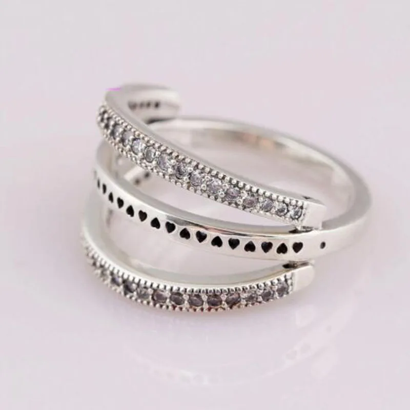 

Sparkling bow Rings Compatible with Jewelry Size #6-9 New Guarantteed 100% 925 Sterling Silver European Women Style