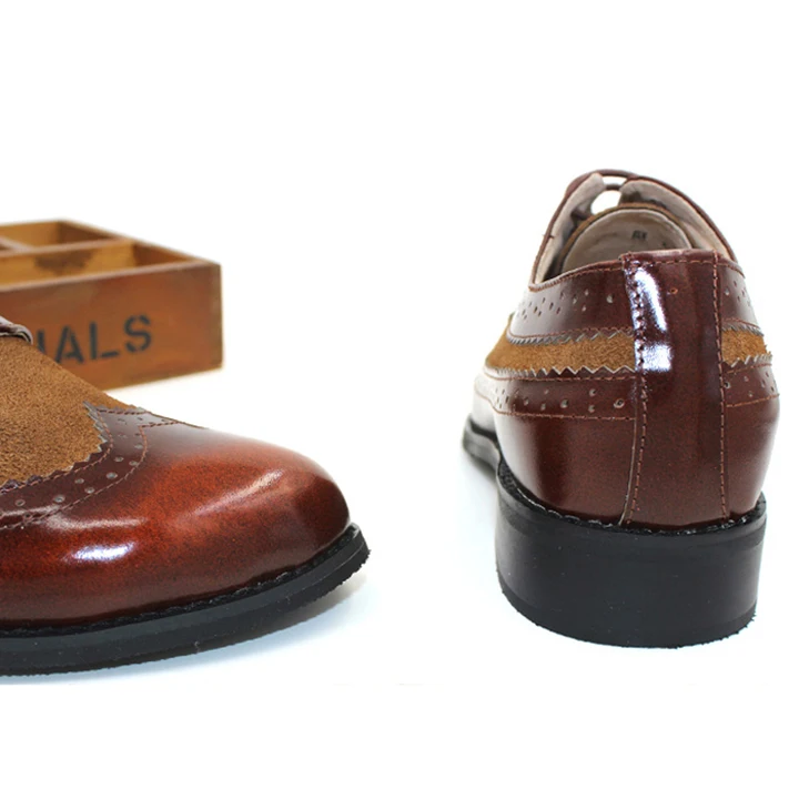 Vintage 100% Genuine Leather Flats Womens Spring Autumn Lace Up Casual Brogues Shoe Woman US Size 44 45 Oxford Shoes For Women (15)