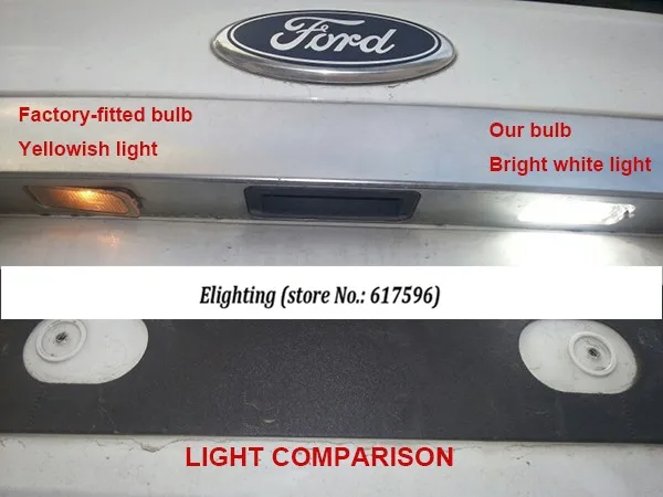 2 шт. без ошибок светодиодный светильник для номерного знака OEM сменная лампа для FORD Focus 5D Fiesta S-Max C-Max Kuga Mondeo Galaxy MK3