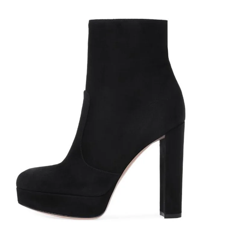 2018-Newest-Sexy-Ultra-High-Heels-Shoes-Woman-Round-Toe-Zipper-Ankle-Boots-Thick-Heel-Platform (4)