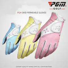 1 пара летних перчаток для гольфа в Корейском стиле женские спортивные Нескользящие перчатки из искусственной кожи износостойкие практичные защитные перчатки для гольфа