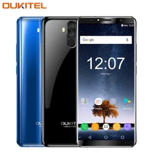 Original OUKITEL K6 4G Mobile Phones 6.0 inch 6GB RAM 64GB ROM MTK6763 Octa Core Android 7.1 Face ID 6300mAh NFC Smartphone