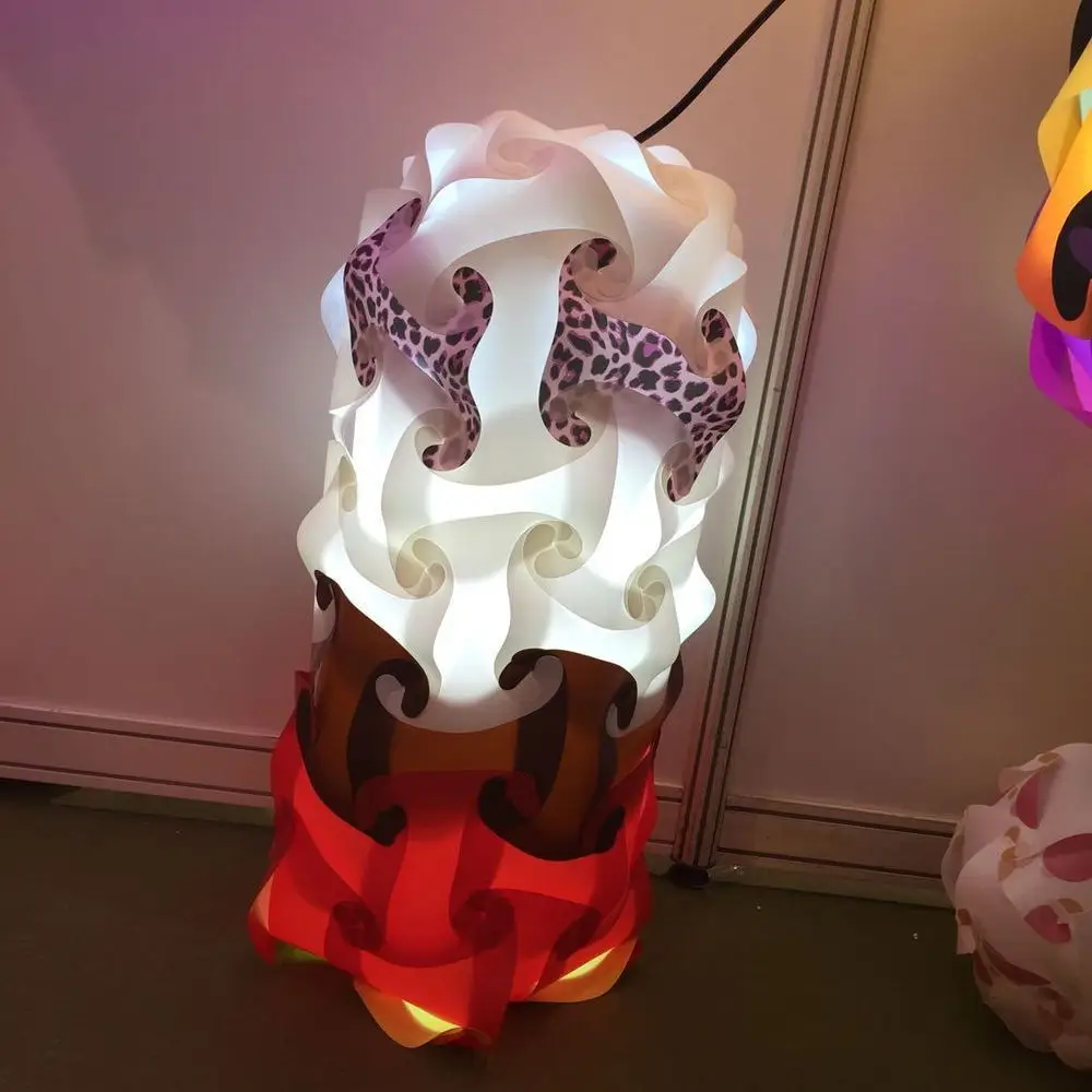 High quality plastic Spherical shade modern new colorful iq jigsaw