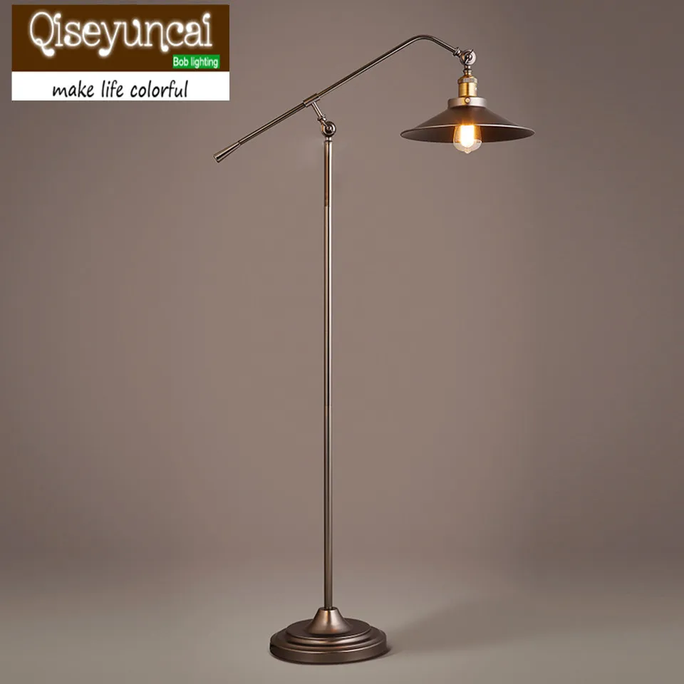 

Qiseyuncai Indoor Light Simple Standing Lamps Loft Industrial Floor Lamp for Study Living Room