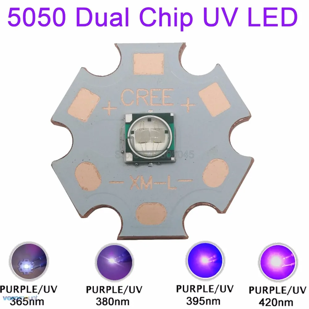 5w 5050 Ultra Violeta Uv 365nm 395nm 420nm 380 nm Alta Potencia Led Emisor