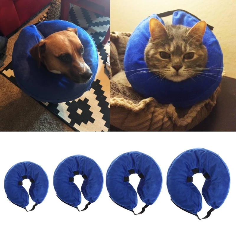 

Pet Dog Lifebuoy Collar Harness Anti Bite Inflatable Neck Float Dogs Cat Elizabethan Collars Swimming Puppy Protector Swimwear