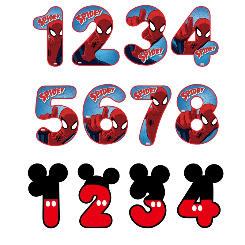 

Children Spiderman letters Iron-On patches for clothes DIY T-shirt clothing backpack Girl's patches Thermal transfer sticker