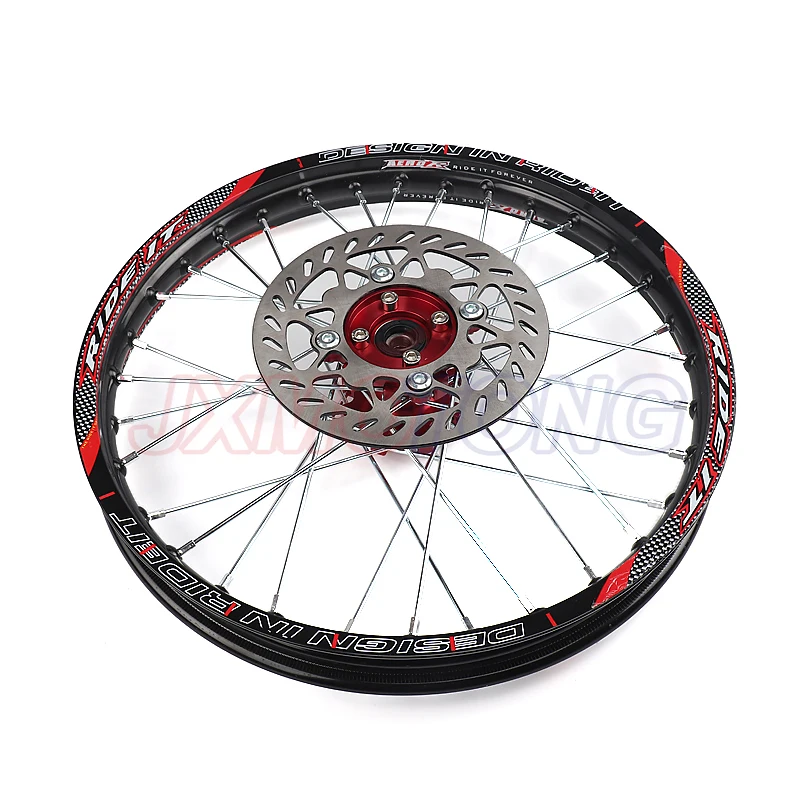 15mm Front 1.60-17 Rear 1.85-14 inch Alloy Wheel Rim with CNC Hub brake disc For KAYO HR-160cc TY150CC Dirt Pit bike 14/17 inch
