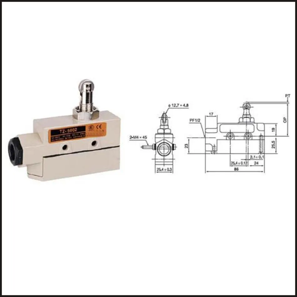 

Switch travel limit switch 15A Electrical Safety Key Interlock switch Compact Prewired sealed Limit switch TZ-6002