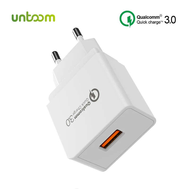 Untoom Quick Charge 3.0 Fast Mobile Phone Charger QC3.0 QC2.0 18W Wall Fast Charger For Xiaomi USB Power Adapter For Samsung Untoom Quick Charge 3.0 Fast Mobile Phone Charger QC3.0 QC2.0 18W Wall Fast Charger For Xiaomi USB Power Adapter For Samsung