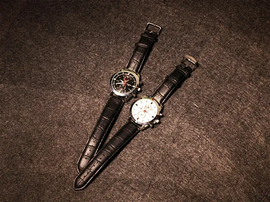 Три глаза Бизнес Мужские часы Гонки крутые спортивные часы нейтральные Модные женские кварцевые наручные часы Прямая поставка