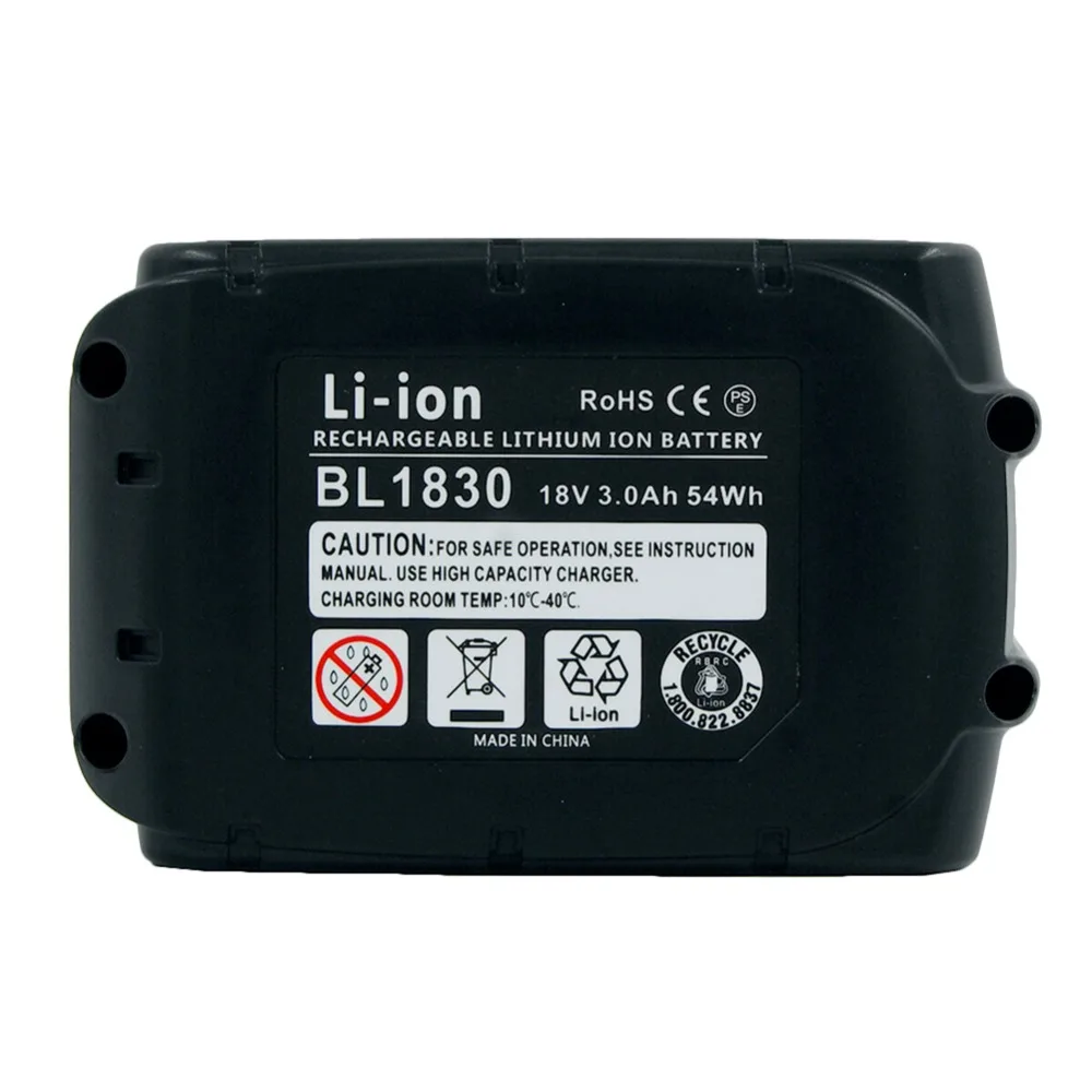 LERRONX литий ионный 3.0Ah 18 В Сменный аккумулятор для Makita Мощность инструменты BDF453 BHP452