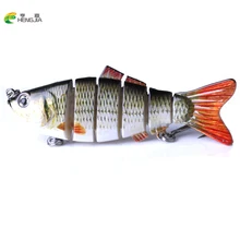 Hengjia Рыбалка Воблеры Реалистичные Рыбалка приманки 6 Сегмент Swimbait Жесткий приманки медленно Иска искусственные приманки Рыбалка снасти