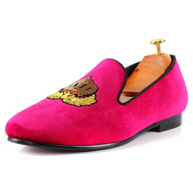 hot pink loafers mens