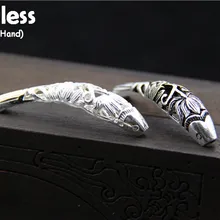 Uglyless Real S 925 серебро животное фурнитура для бусин ювелирные изделия DIY бусины в виде рыбок ювелирные изделия полые Этнические Ручной Работы