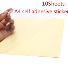10 листов 21X29,7 см A4 прозрачная самоклеящаяся виниловая пленка наклейка для лазерного принтера