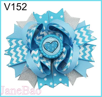 

free shipping 120pcs valentine's day sprinkles hair bows popular cheer bows holiday hair clips valentines day gift--B