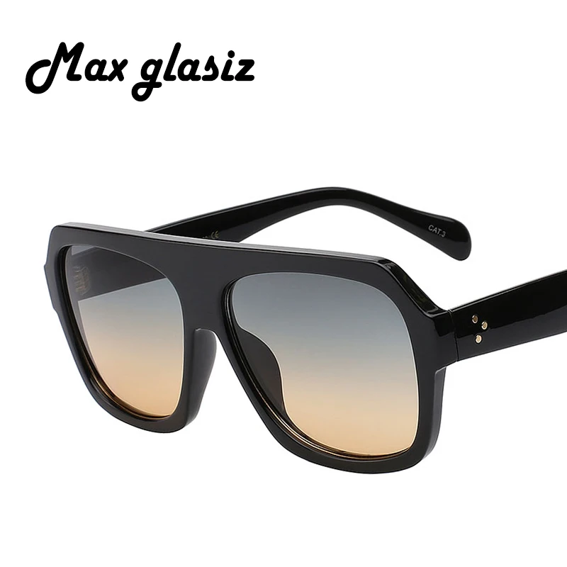 Max glasiz брендовые дизайнерские женские солнцезащитные очки градиентные линзы Солнцезащитные очки Мужские квадратные оправы оттенки женские очки в стиле унисекс