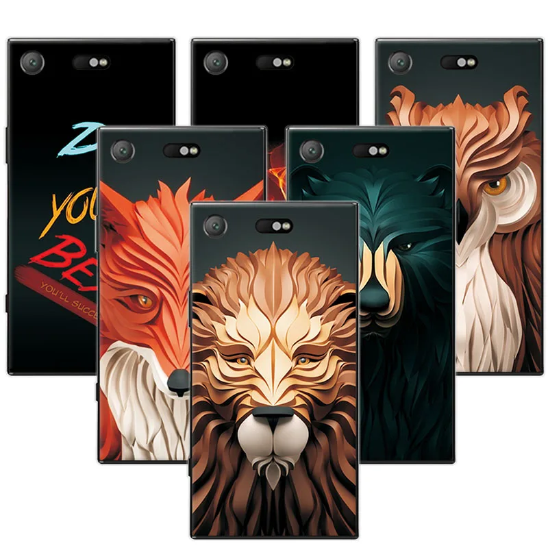 

Universe Planet Couple Phone Case Coque For Sony Xperia XZ1 Compact 4.6" Soft TPU Cases Cover For Sony Xperia XZ1 Compact Coque