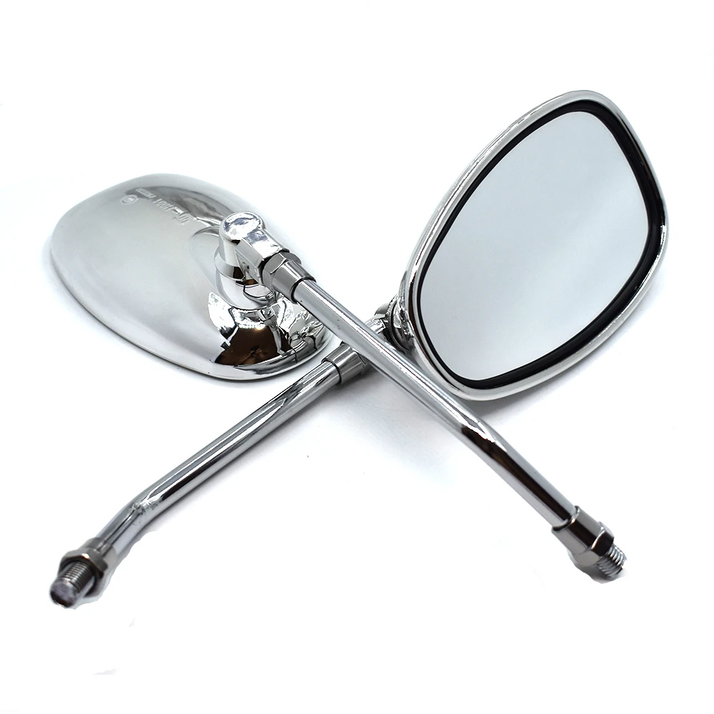 Motorcycle Mirrors 10mm Universal Rear View Mirrors Oval Street Bike Side Mirror FOR Suzuki stimulate 400 Bandit 250/400 GSX400 Motorcycle Mirrors 10mm Universal Rear View Mirrors Oval Street Bike Side Mirror FOR Suzuki stimulate 400 Bandit 250/400 GSX400