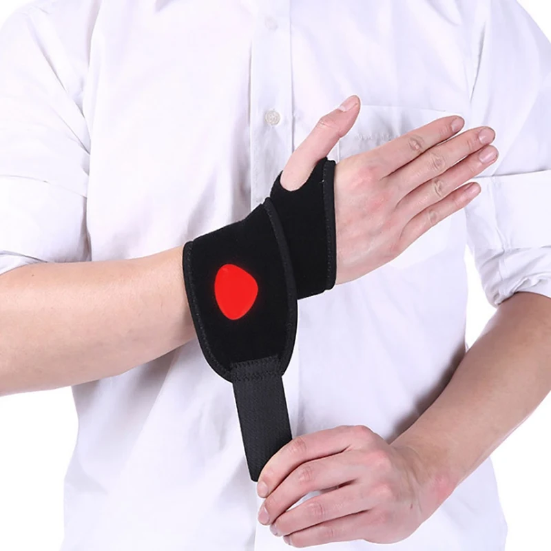 

1pcs Wrist Support With Thumb Loop Elastic Breathable Adjustable Forearm Wrap Belt Hand Strap Protector Gym Fitness Sportswear