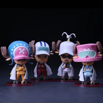 

4pcs/lot Cosplay Japan Anime One Piece Chopper Cos Sengoku Akainu Sakazuki PVC Action Figure Model Doll Toys