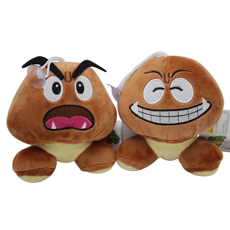 1psc 15 см Super Mario Bros Goomba плюшевые игрушечные лошадки Супер Марио мягкие куклы плюшевые игрушки для детей Рождественский подарок