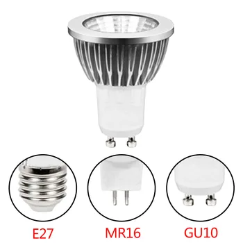 

1PCS GU10/E27/MR16 LED COB Spotlight Dimmable 3W 5W 7W Spot Light Bulb High Power Lamp 220V 110V 12V