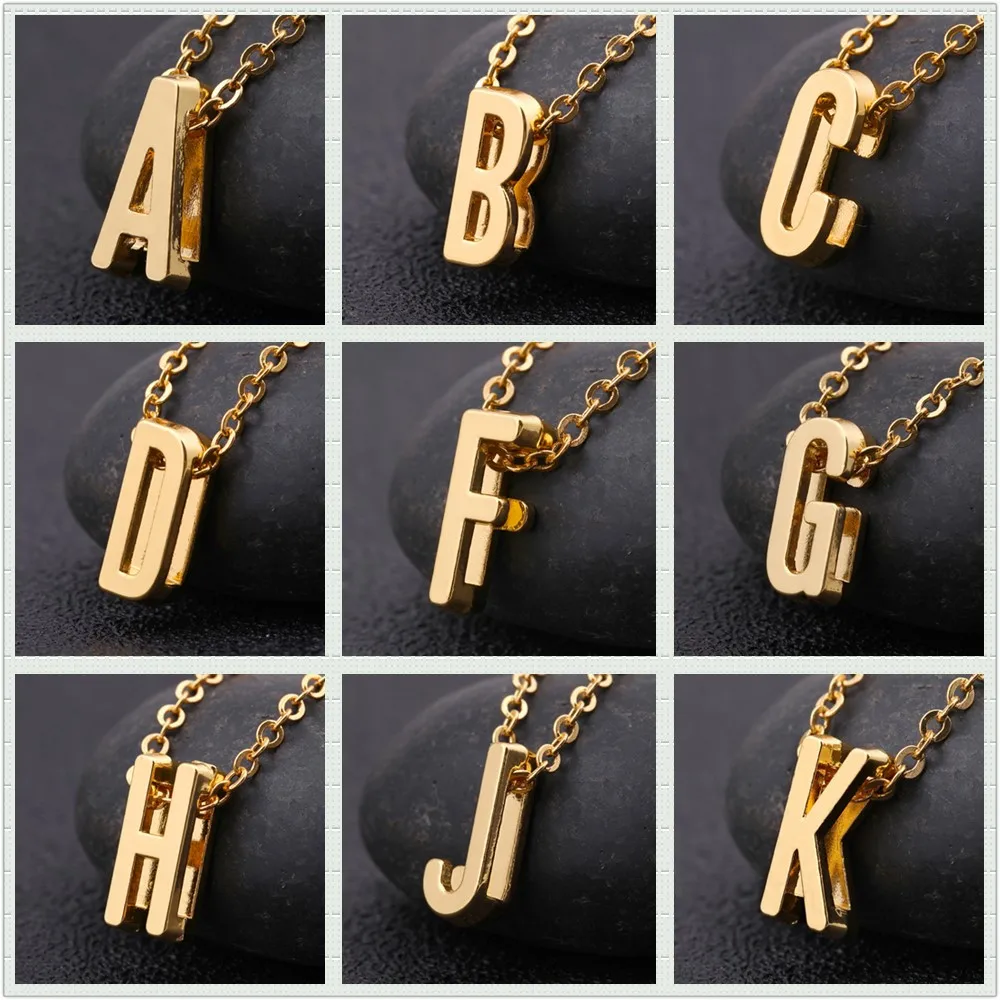 Skyrim Fashion Jewelry Capital Letter Pendant A B C D F G H J K L M N O P Q W X Y Z Gold Link Chain Necklace Bracelet For Women Buy At The Price Of 0 98 In Aliexpress Com Imall Com