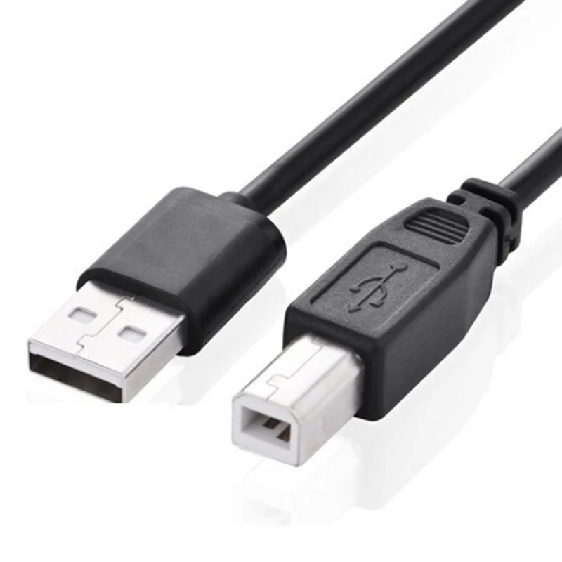 High Speed USB 2.0 Type A To B Male To Male Scanner Printer Cable Sync Data Charging Cord For Printer Lead 1.5m