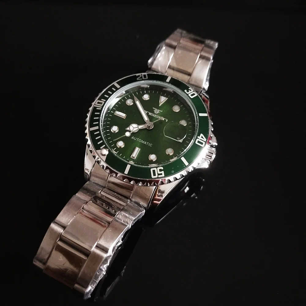 Механические часы мужские водонепроницаемые автоматические часы мужские часы с датой Calendar Relojes automaticos para hombre FNGEEN 9001