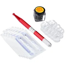 Haicar натуральный постоянный макияж с микроволокном Набор для перманенного макияжа бровей косметический карандаш пигментные чернила Набор/набор поезд Бестселлер Набор татуировок Z0510 11 44