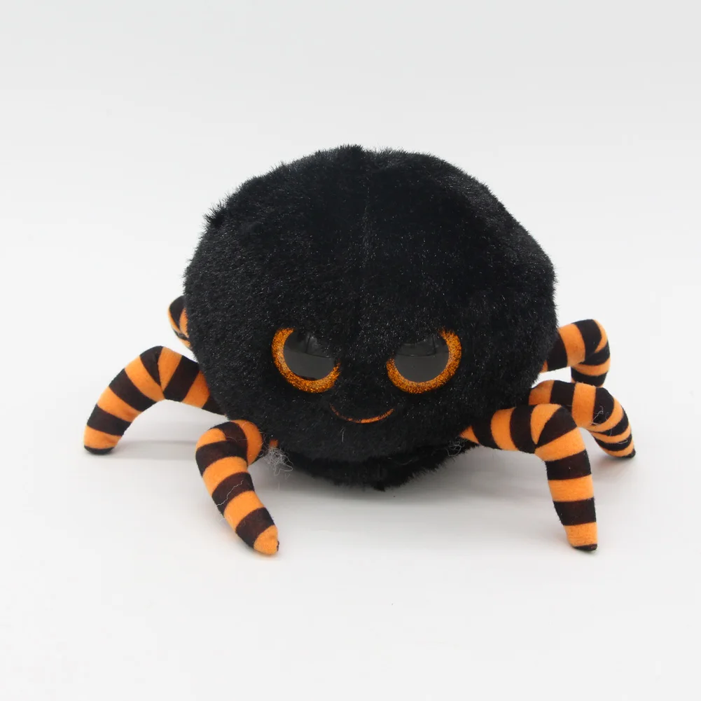 Ty Beanie Boos Big Eyes 6" Plush Black Spider Animal Toys-in Stuffed