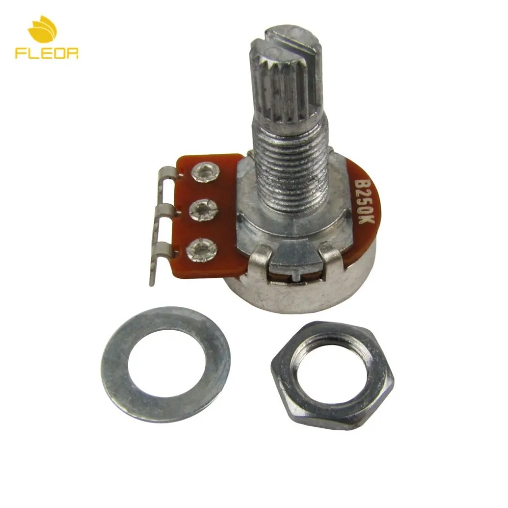 Buy FLEOR 10pcs Small Bass Guitar Potentiometers B250K