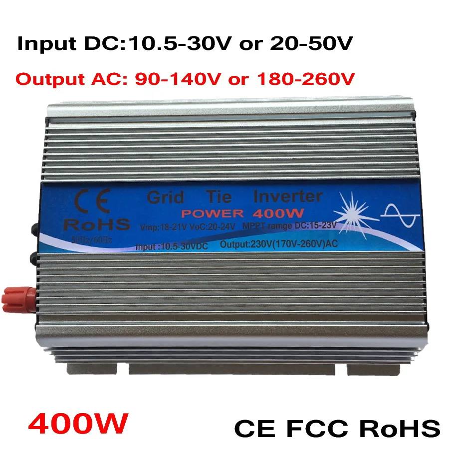 400W Grid Tie Micro Inverter 10 5 30V 20 50 DC to AC 110V 220V Pure