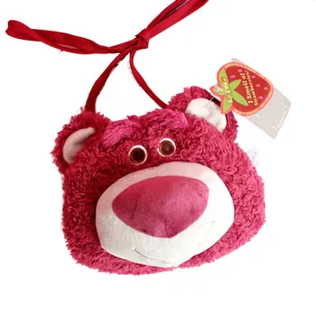 

Cartoon Cute Story Strawberry Bear Plush Shoulder Bag Children Teddy Bear Bag Crossbody Bag Mobile Phone Bag Girls Birthday Gift