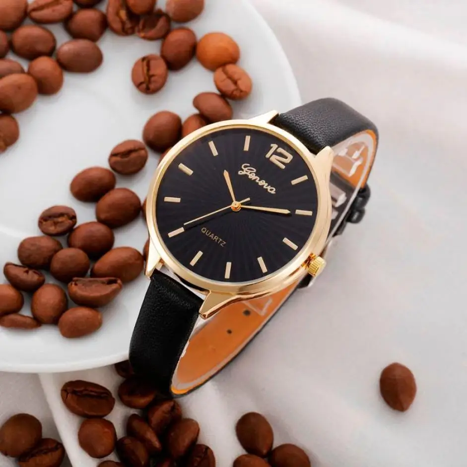 Для женщин Повседневное шашки искусственная кожа аналоговые кварцевые наручные часы Relogio Feminino для женщин часы Reloj Mujer Баян коль Saati