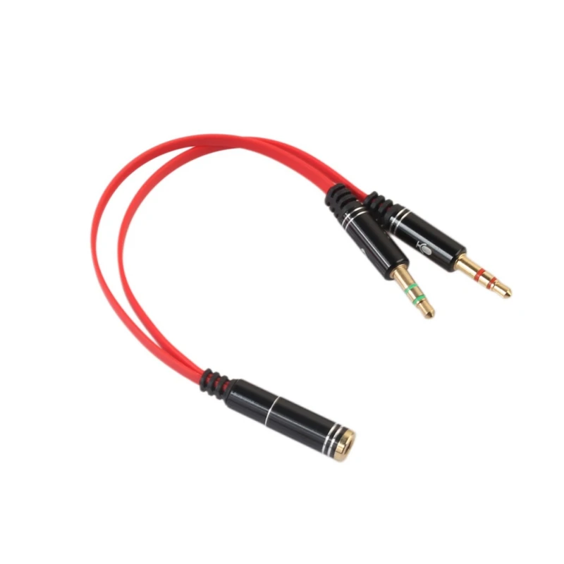 one female two male audio splitter one female two male audio splitter