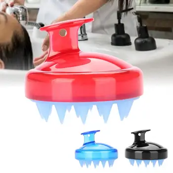 

3Pcs domestic silicone shampoo brush detachable massage scalp