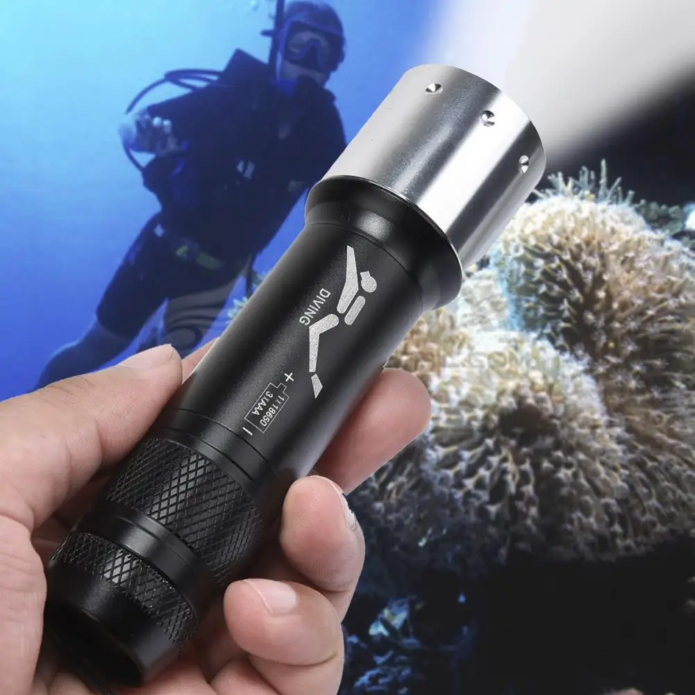8000ml T6 scuba diving flashlight waterproof led flashlight light