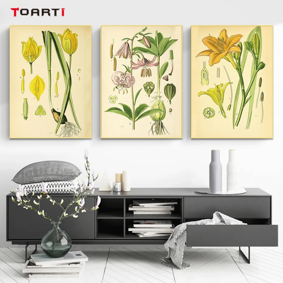 Modern Daffodil Canvas Painting Creative Plant Posters Prints Beautiful Wall Art Pictures For Living Room Home Decor Family Gift (3)