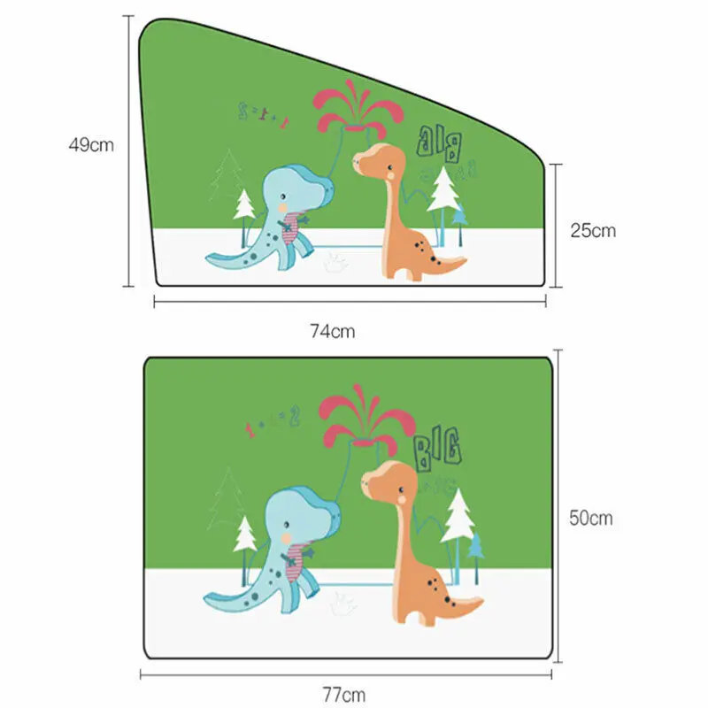 Универсальный автомобильный солнцезащитный козырек Магнитная занавеска мультфильм Адсорбция окно солнцезащитный козырек