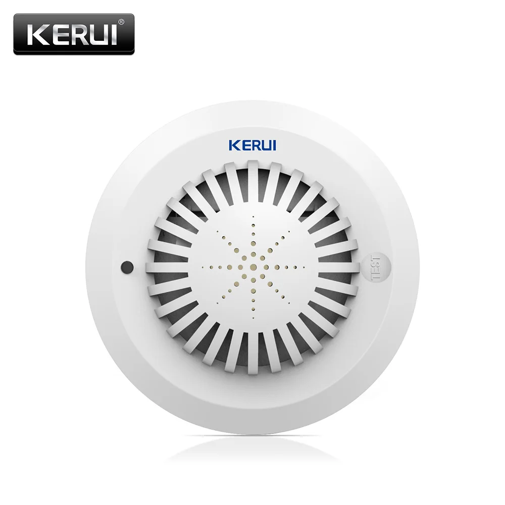 Домашняя сигнализация KERUI SD03 детектор дыма и огня с низким зарядом батареи
