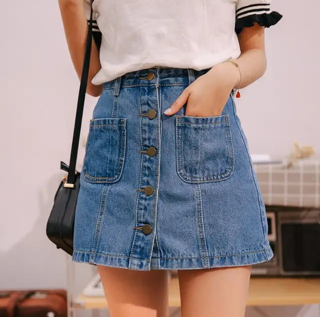 denim skirt trend 2019