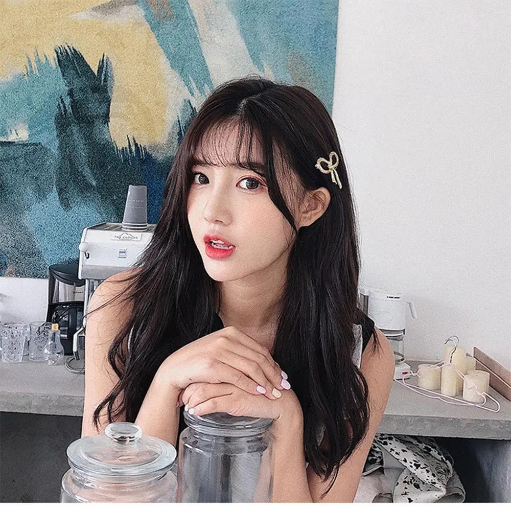 

Fashion Golden Hair Clips for Women Geometric Silver Hairpins Korean Simple Bowknot Hairgrips Elegant Barrettes Headwear