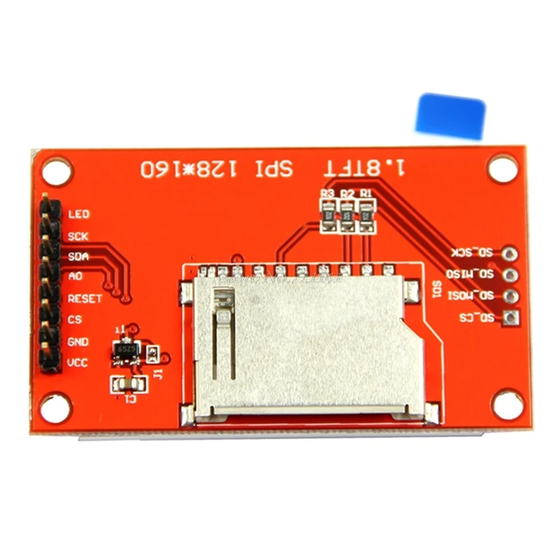 1," серийный 128X160 SPI TFT ЖК-модуль Дисплей+ PCB адаптер питания IC SD Разъем