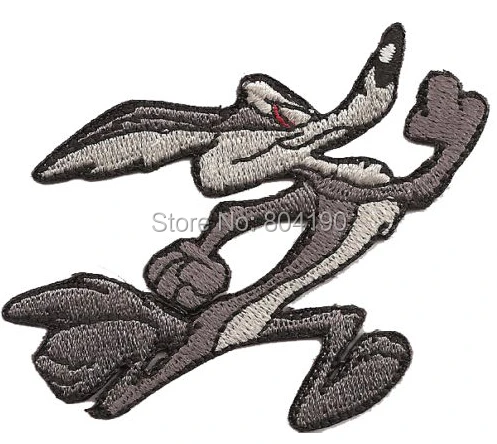 

3.1" COYOTE Roadrunner Runner Comic Biker Rocker OUTLAW BIKER Vest Patch Tshirt MOTIF APPLIQUE Badge Jacket Hats